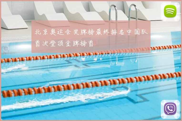 北京奥运会奖牌榜最终排名中国队首次登顶金牌榜首